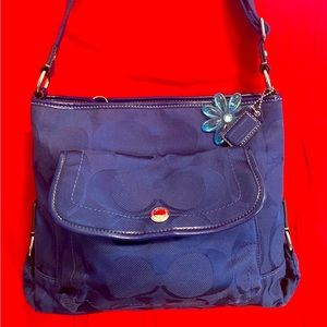 Nice dark blue coach bag
